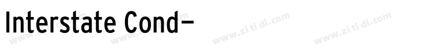 Interstate Cond字体转换